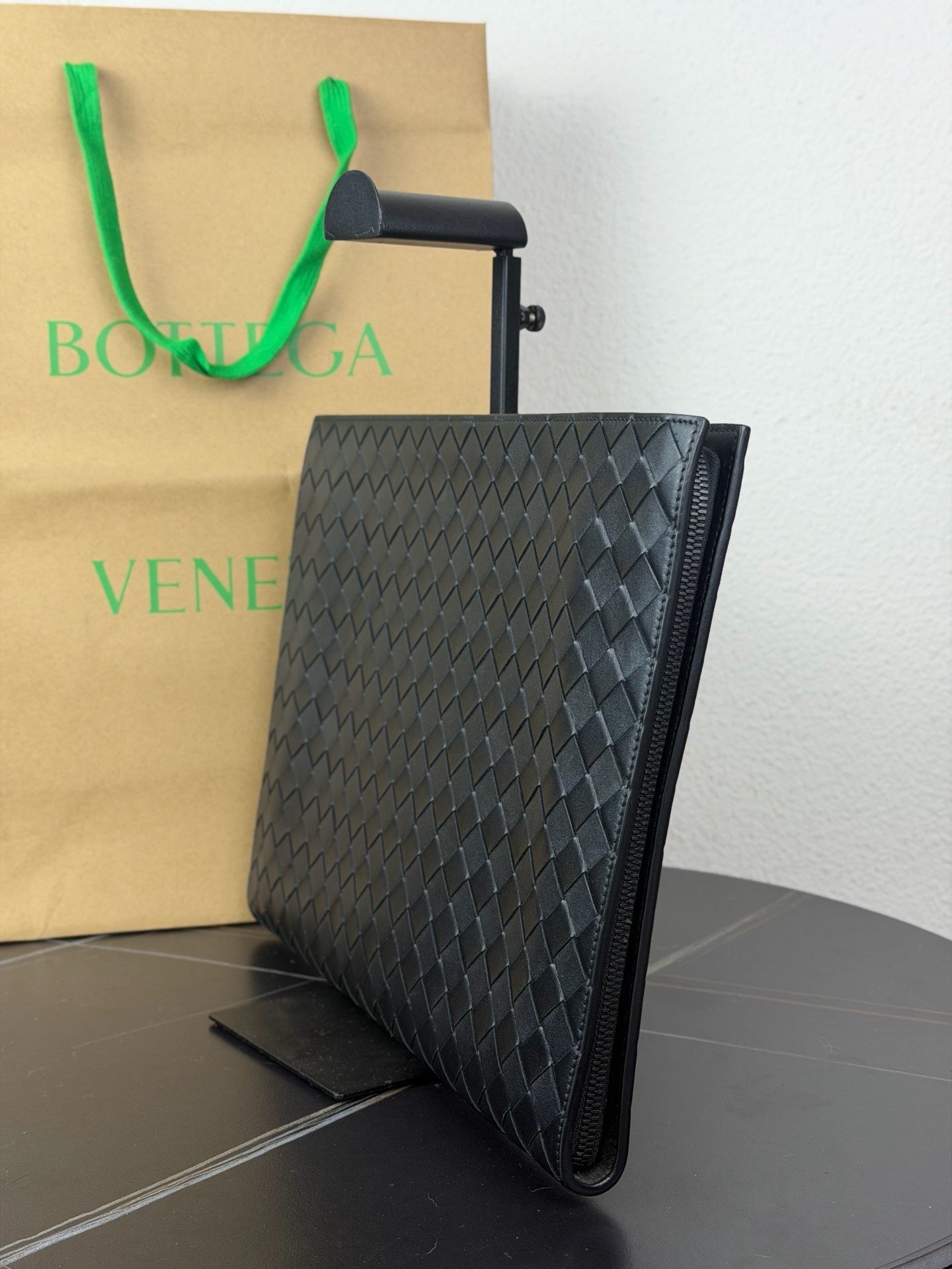 Bottega Veneta Black Clutch
