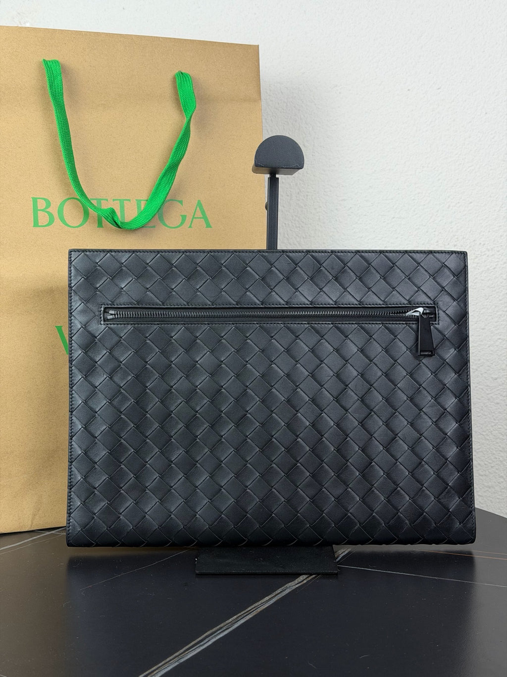 Bottega Veneta Black Clutch