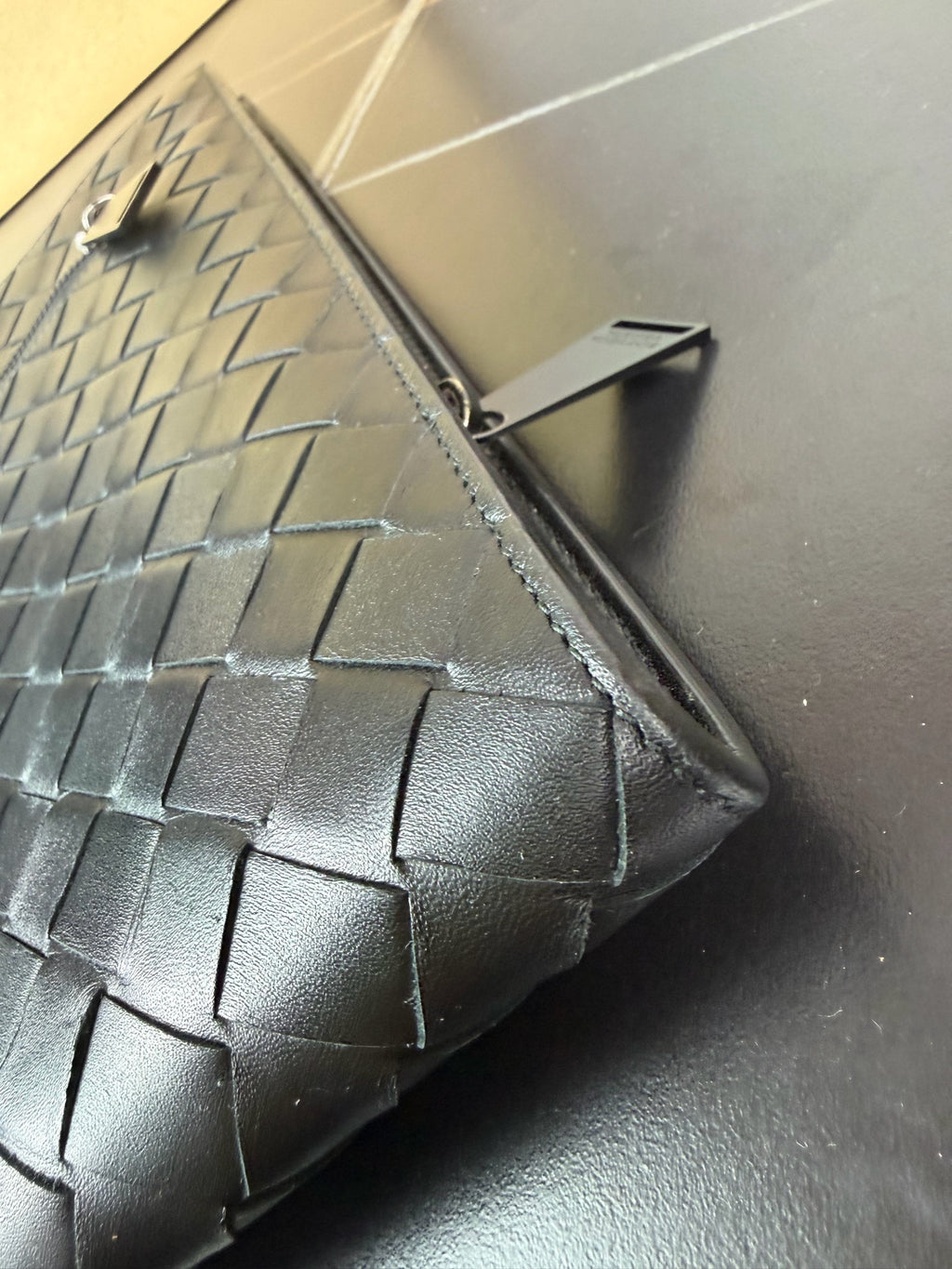 Bottega Veneta Black Clutch