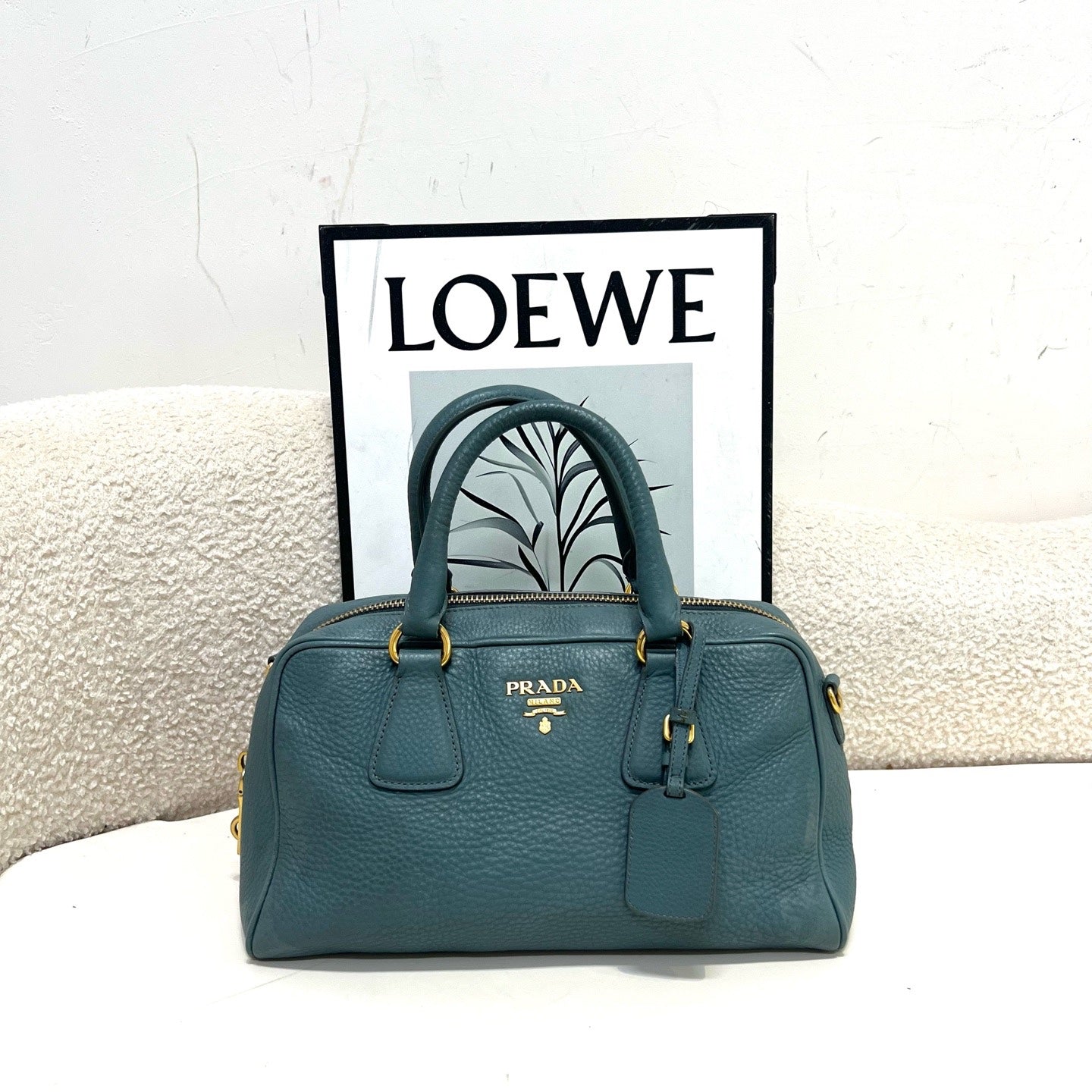 Prada Blue Satchel