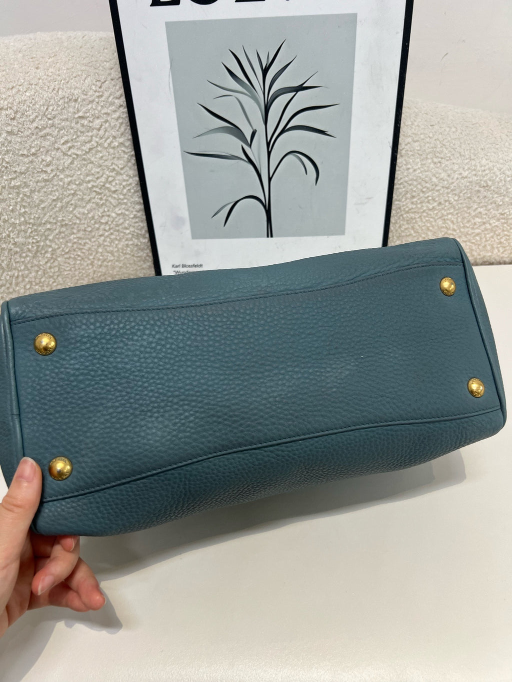 Prada Blue Satchel