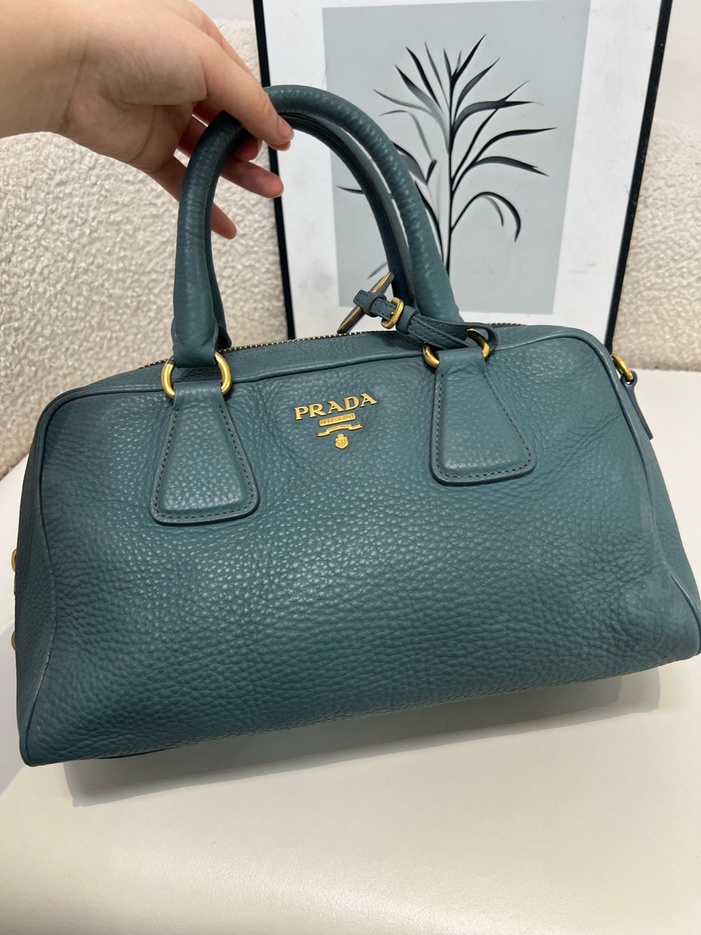 Prada Blue Satchel
