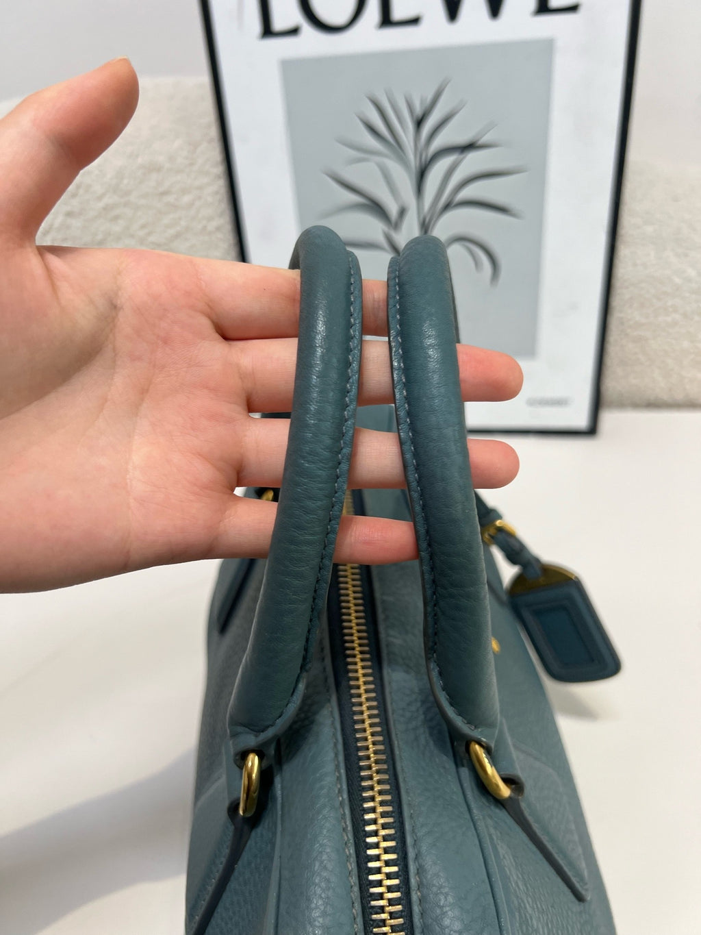 Prada Blue Satchel