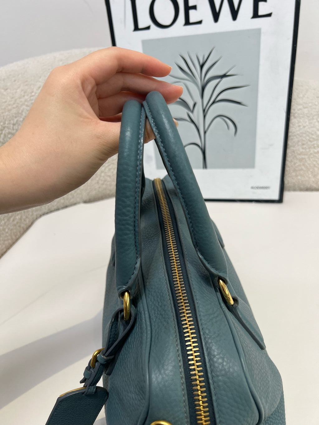 Prada Blue Satchel