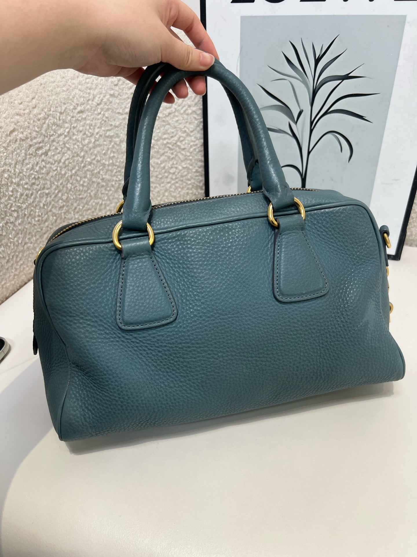 Prada Blue Satchel