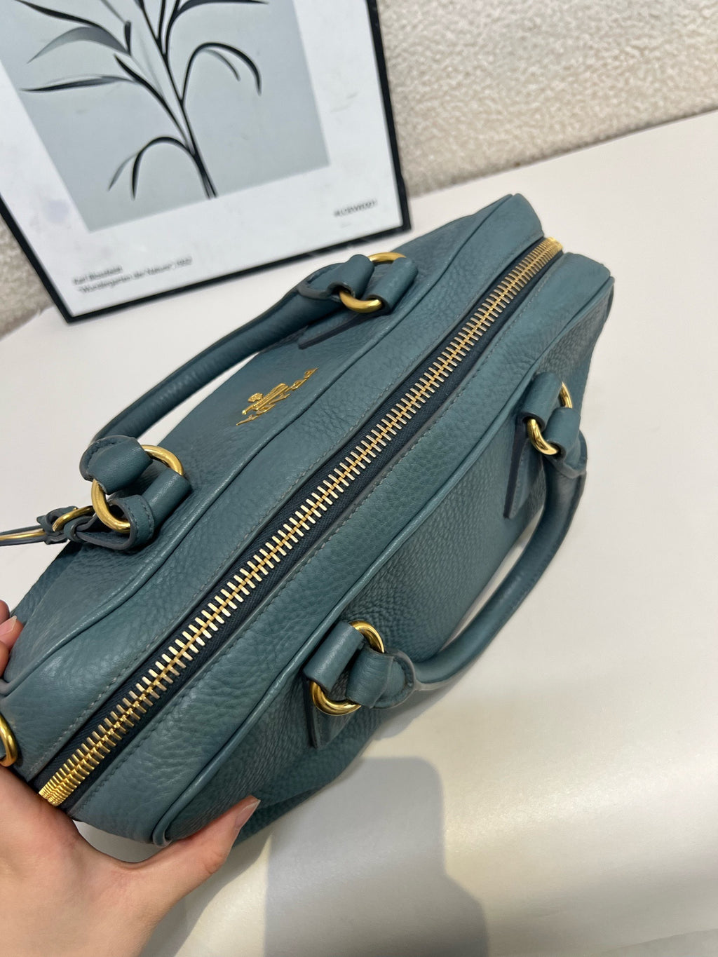Prada Blue Satchel
