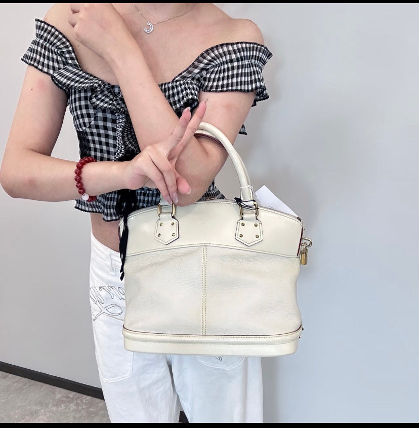 Louis Vuitton White Satchel