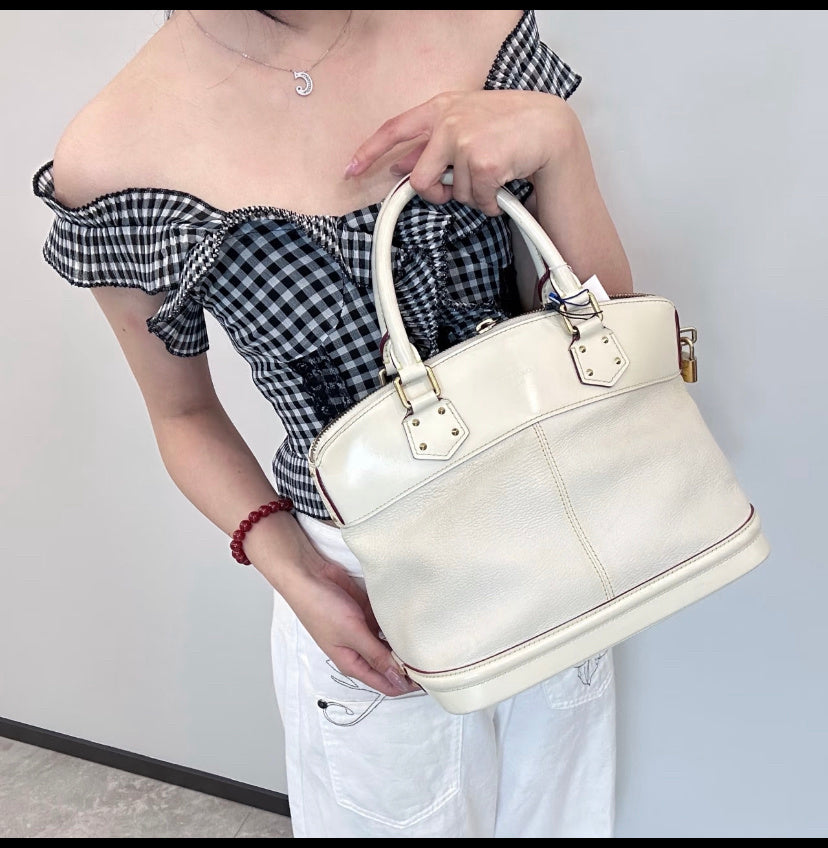 Louis Vuitton White Satchel