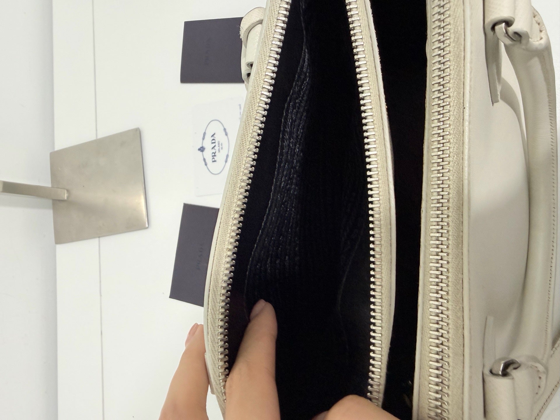Prada White Tote