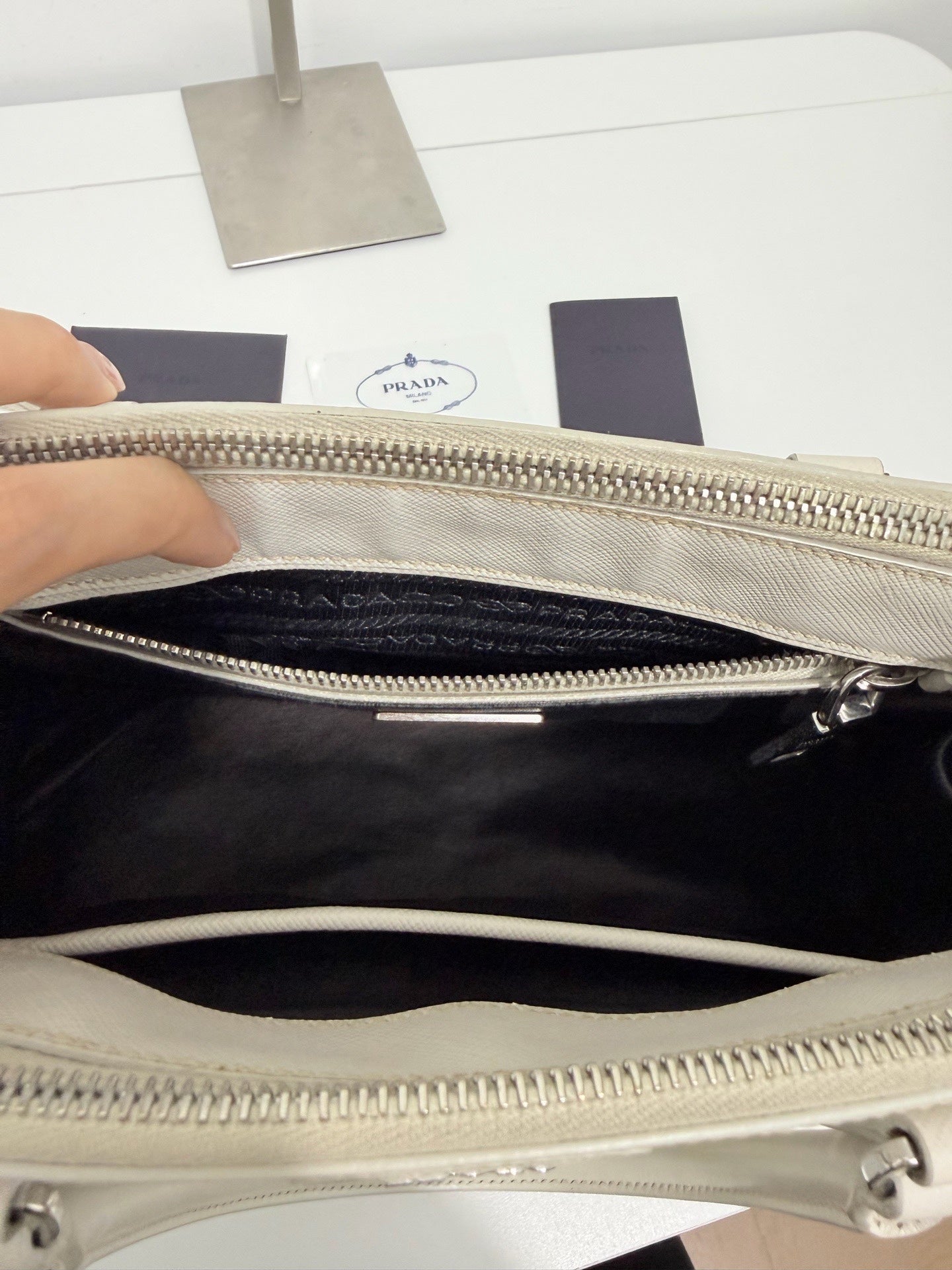 Prada White Tote
