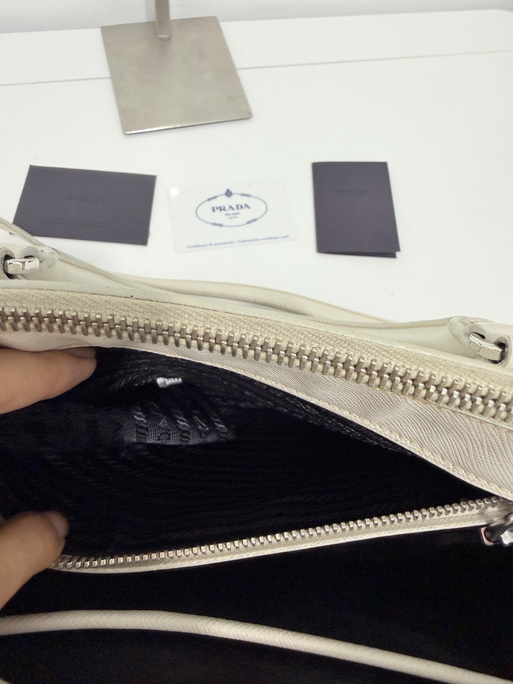 Prada White Tote