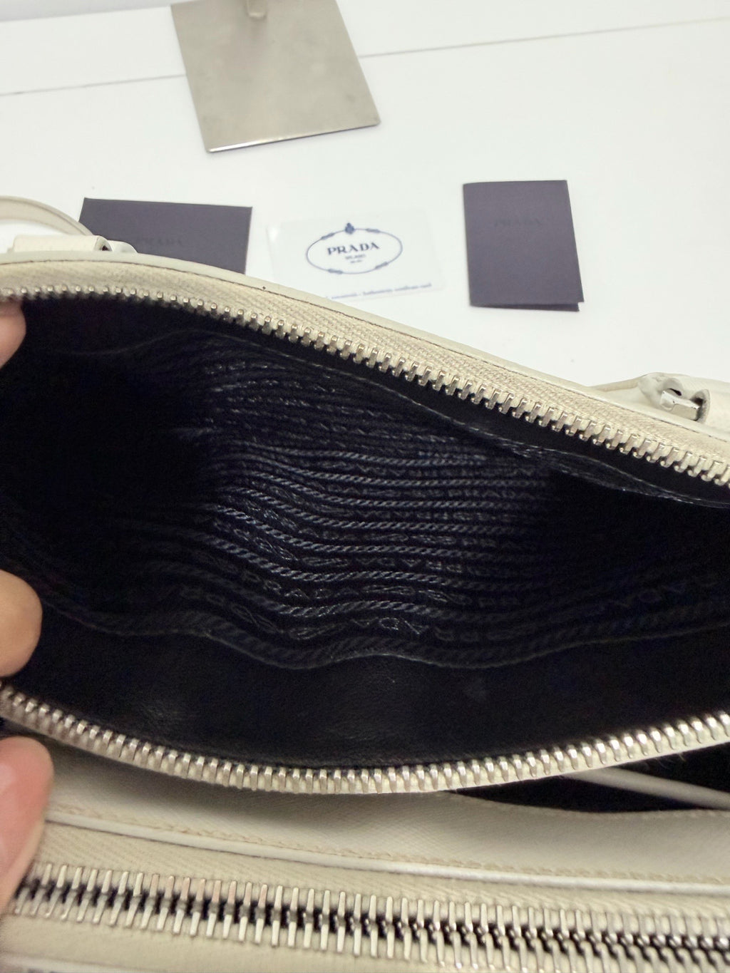 Prada White Tote