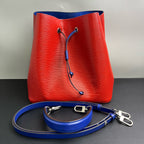 Louis Vuitton Blue Bucket & Drawstring Bag