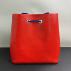 Louis Vuitton Blue Bucket & Drawstring Bag