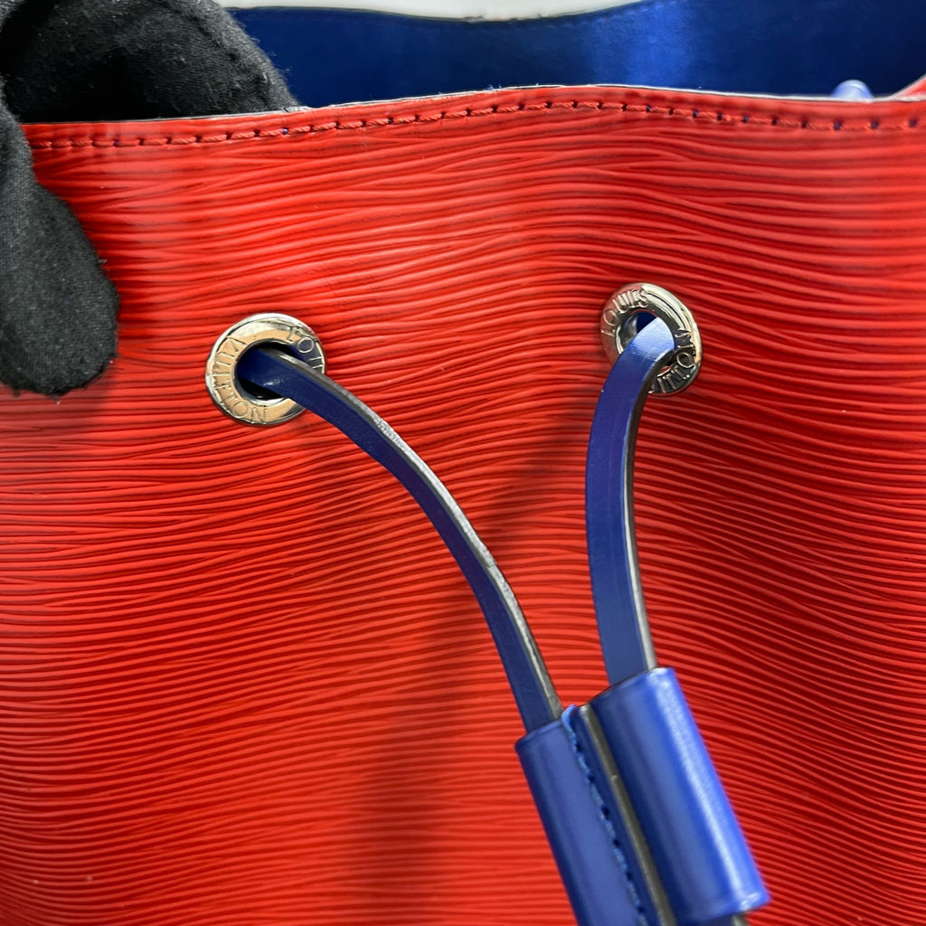 Louis Vuitton Blue Bucket & Drawstring Bag