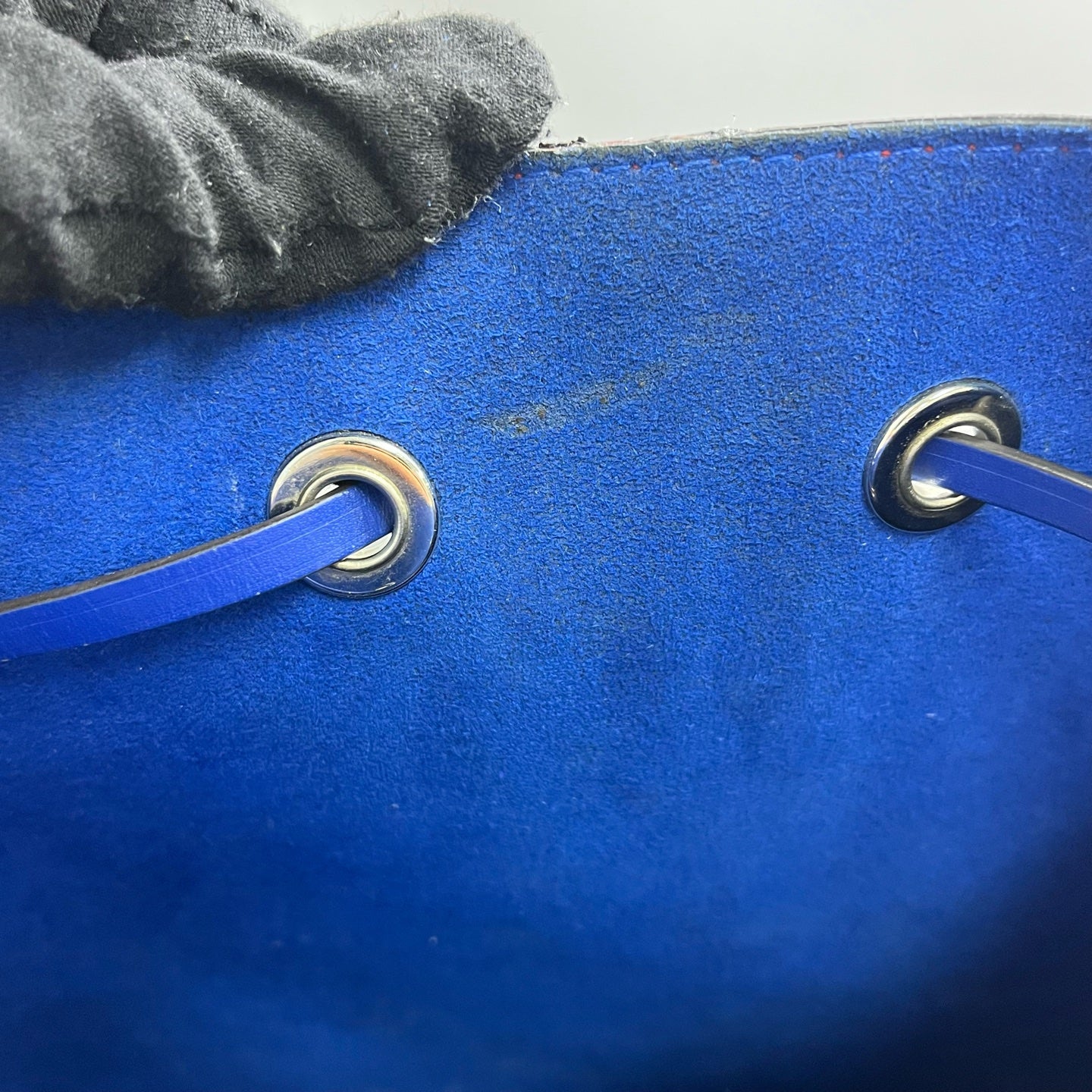 Louis Vuitton Blue Bucket & Drawstring Bag