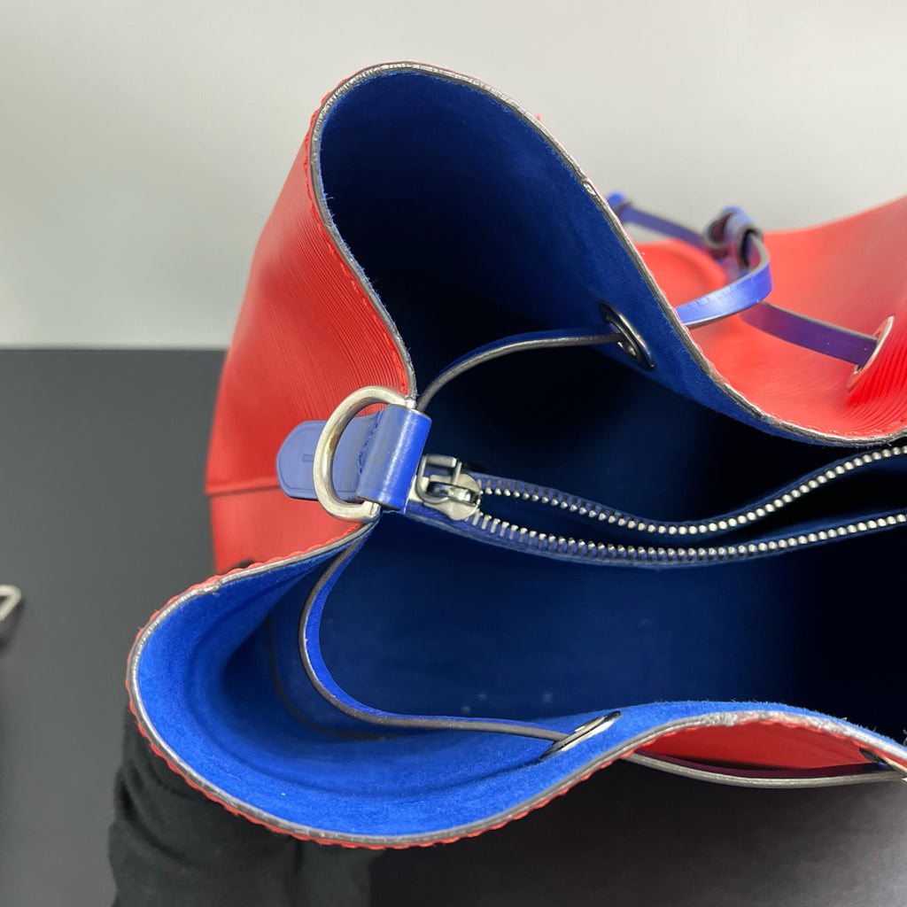 Louis Vuitton Blue Bucket & Drawstring Bag