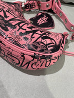 Balenciaga LE CAGOLE GRAFFITI Pink 671309210GB9060
