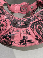 Balenciaga LE CAGOLE GRAFFITI Pink 671309210GB9060