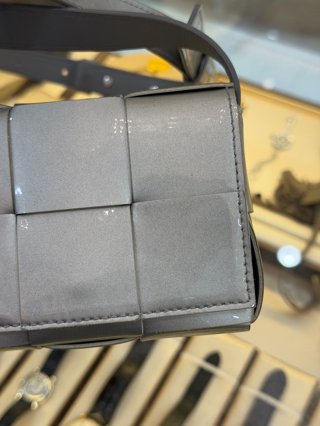 Bottega Veneta Gray Crossbody