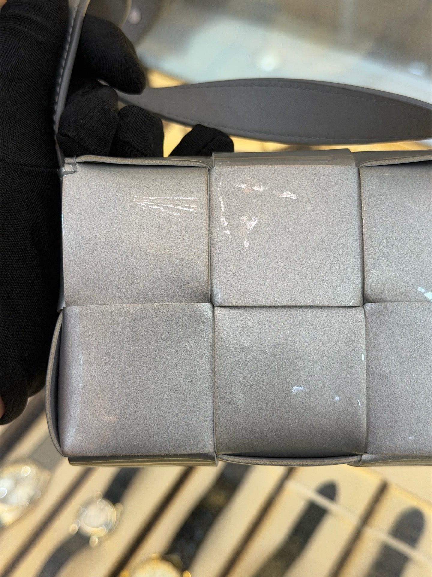 Bottega Veneta Gray Crossbody