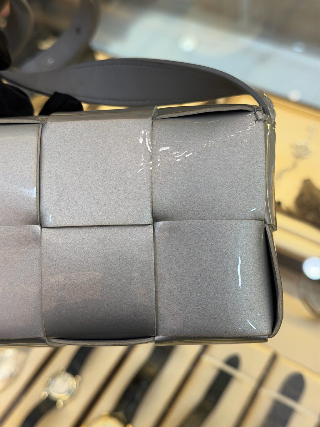 Bottega Veneta Gray Crossbody