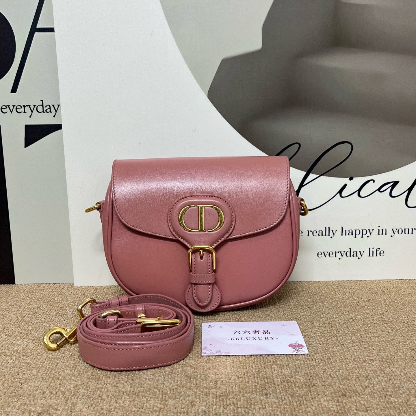 Dior Pink Saddle Bag