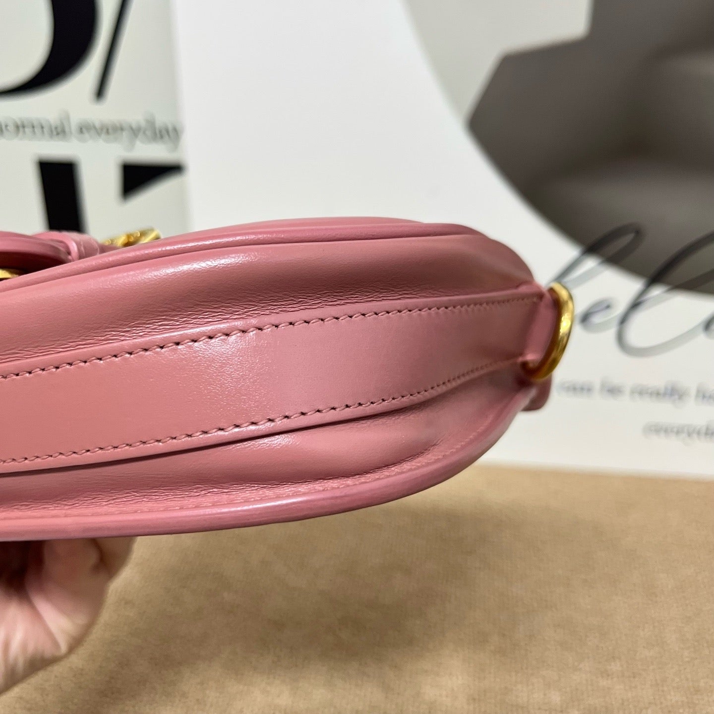 Dior Pink Saddle Bag