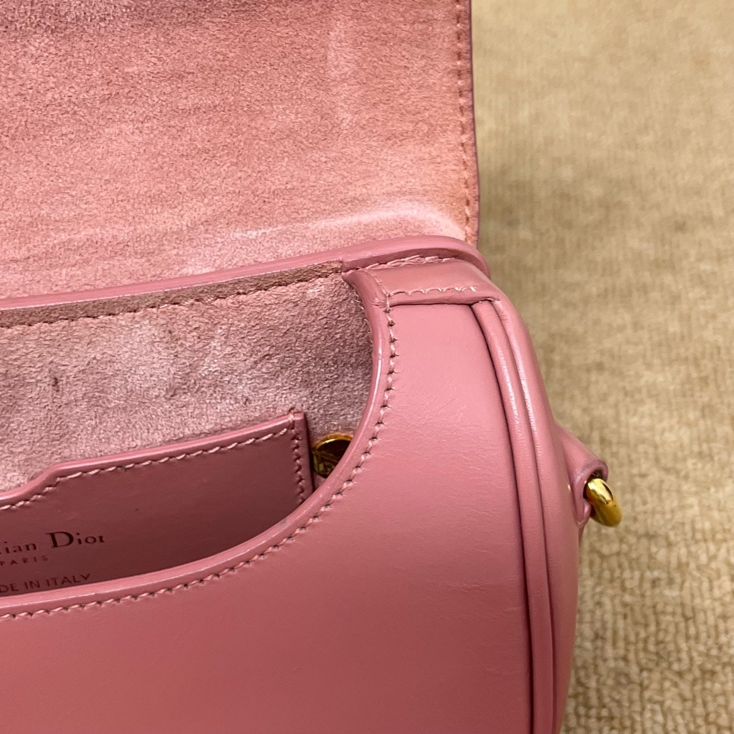 Dior Pink Saddle Bag