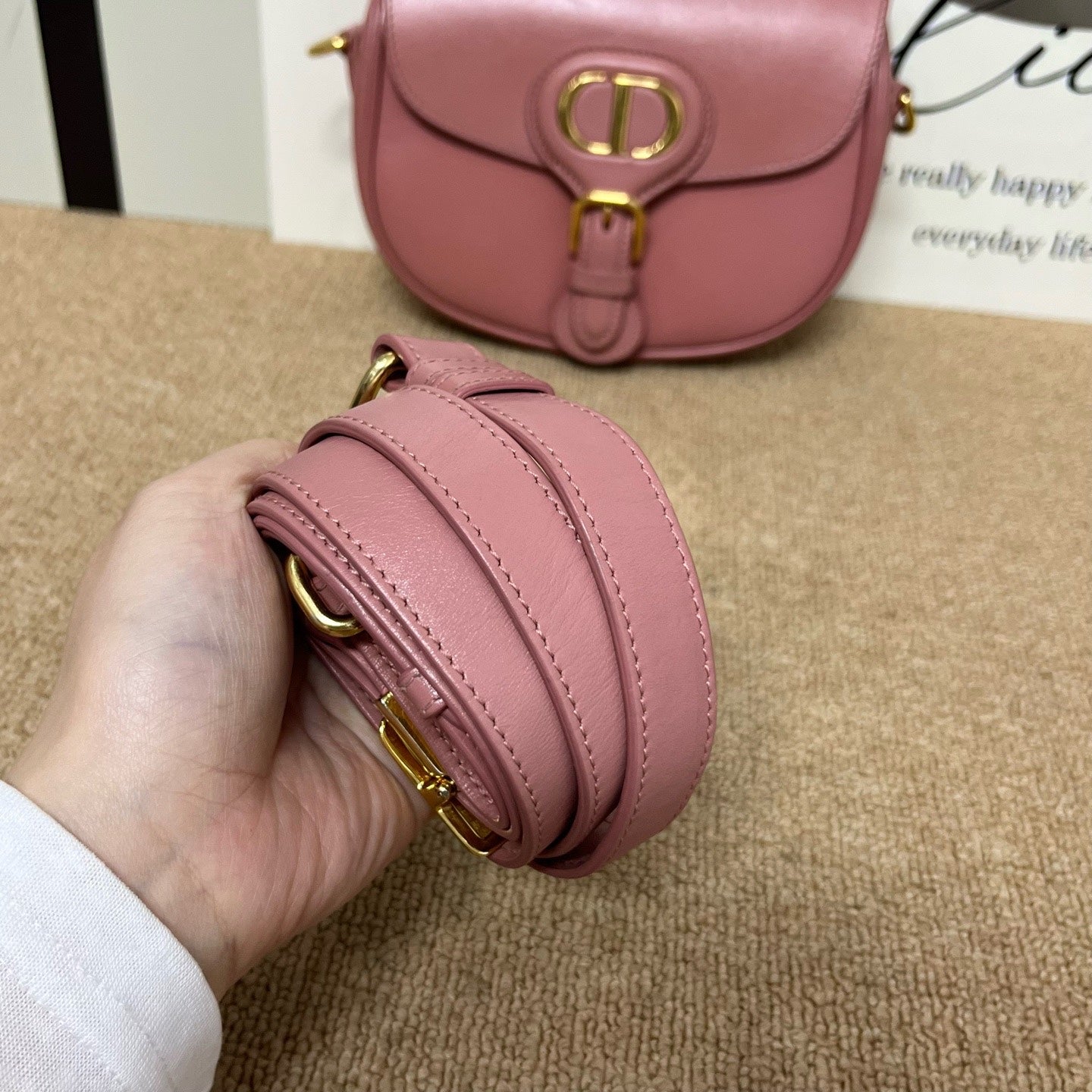 Dior Pink Saddle Bag