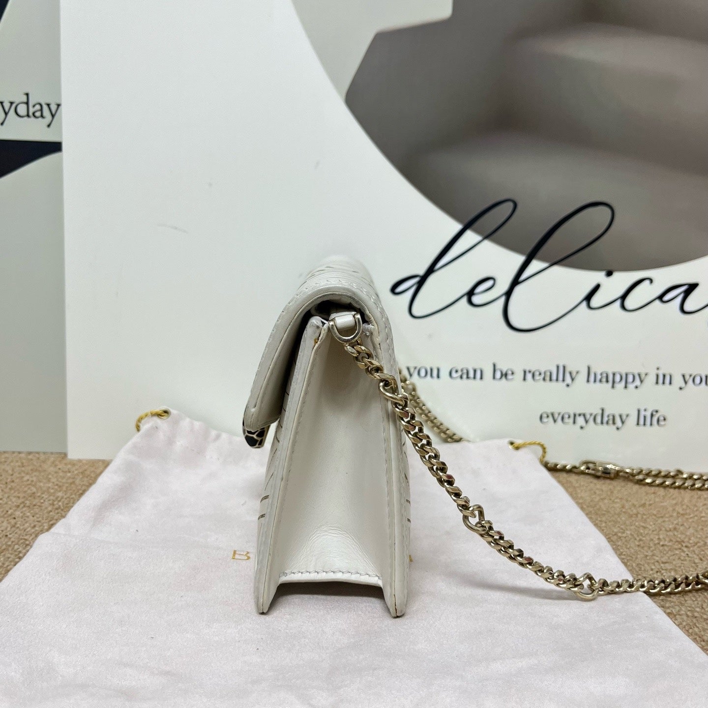 Bvlgari White Crossbody