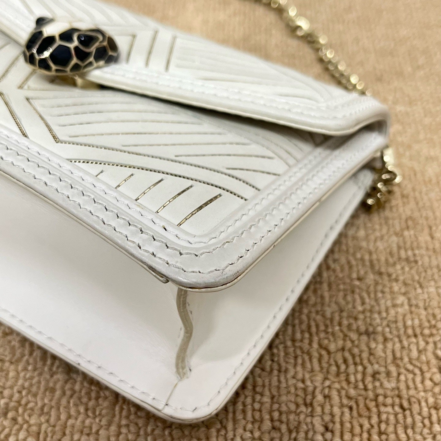 Bvlgari White Crossbody