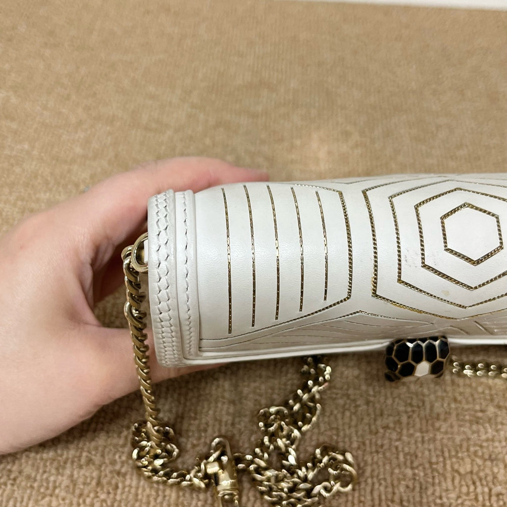 Bvlgari White Crossbody