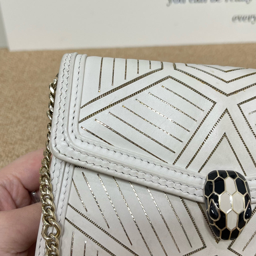 Bvlgari White Crossbody