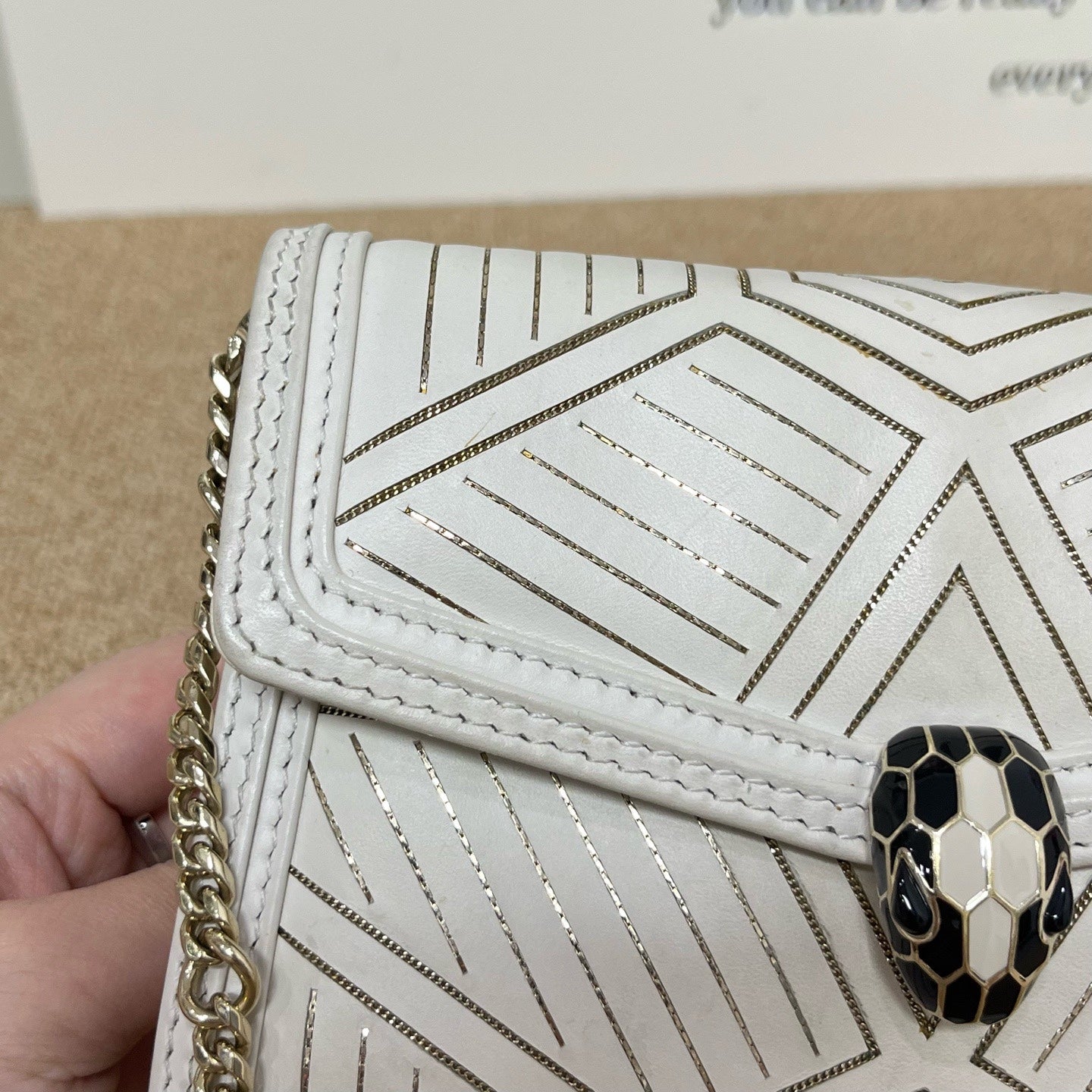 Bvlgari White Crossbody