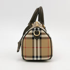 Burberry Mini Plaid Bowling Bag Crossbody 80975981