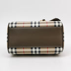 Burberry Mini Plaid Bowling Bag Crossbody 80975981