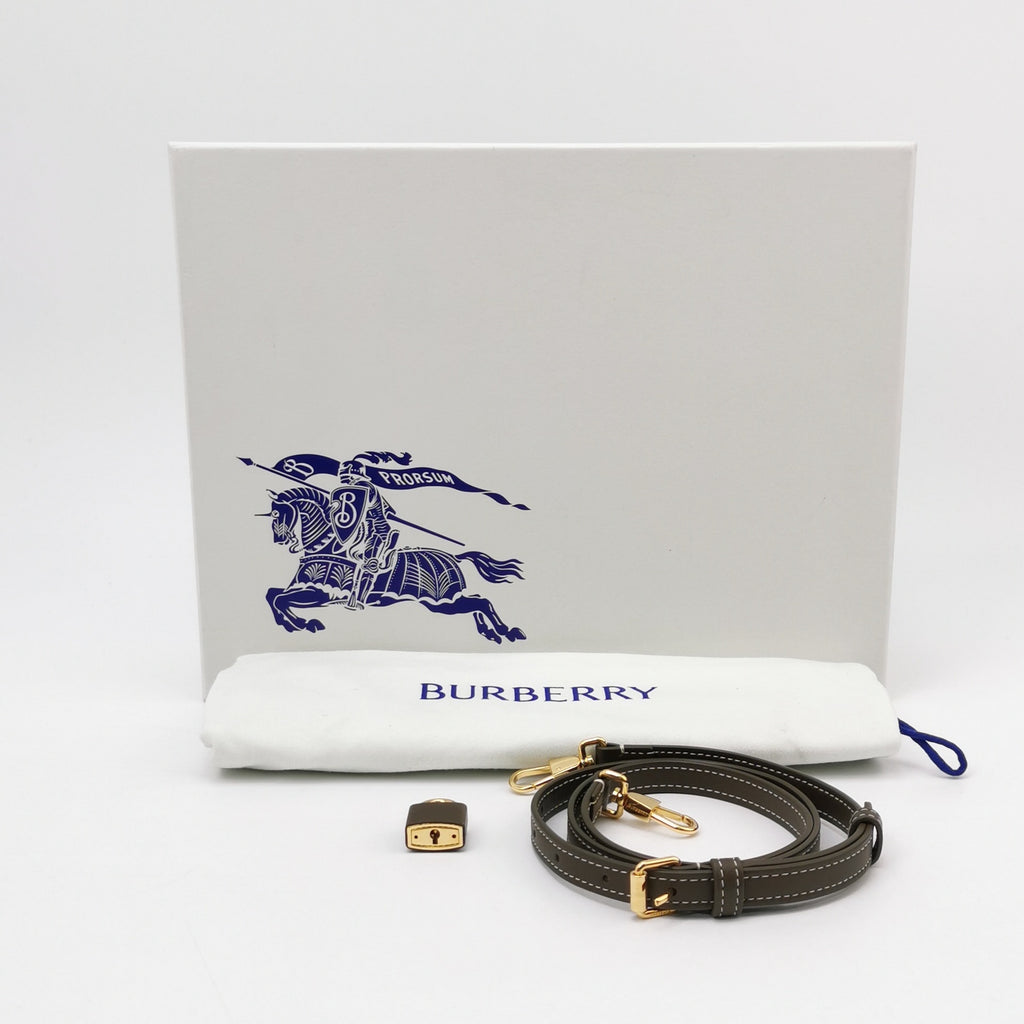 Burberry Mini Plaid Bowling Bag Crossbody 80975981