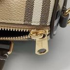 Burberry Mini Plaid Bowling Bag Crossbody 80975981