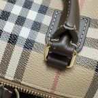Burberry Mini Plaid Bowling Bag Crossbody 80975981
