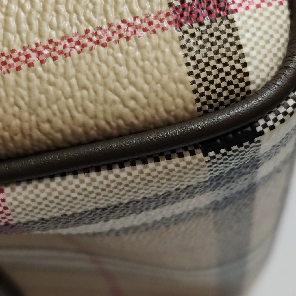 Burberry Mini Plaid Bowling Bag Crossbody 80975981