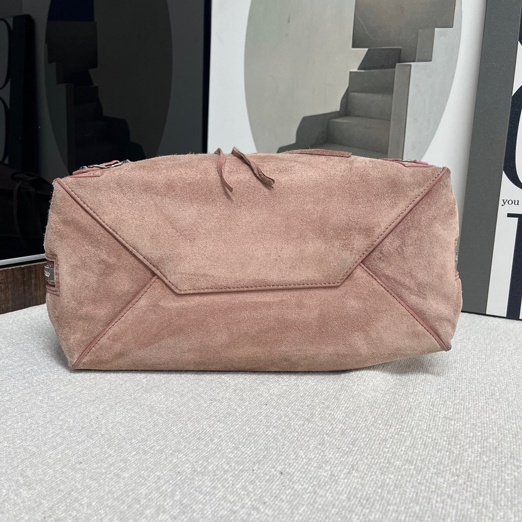 Balenciaga Alcantara Pink Shoulder Bag
