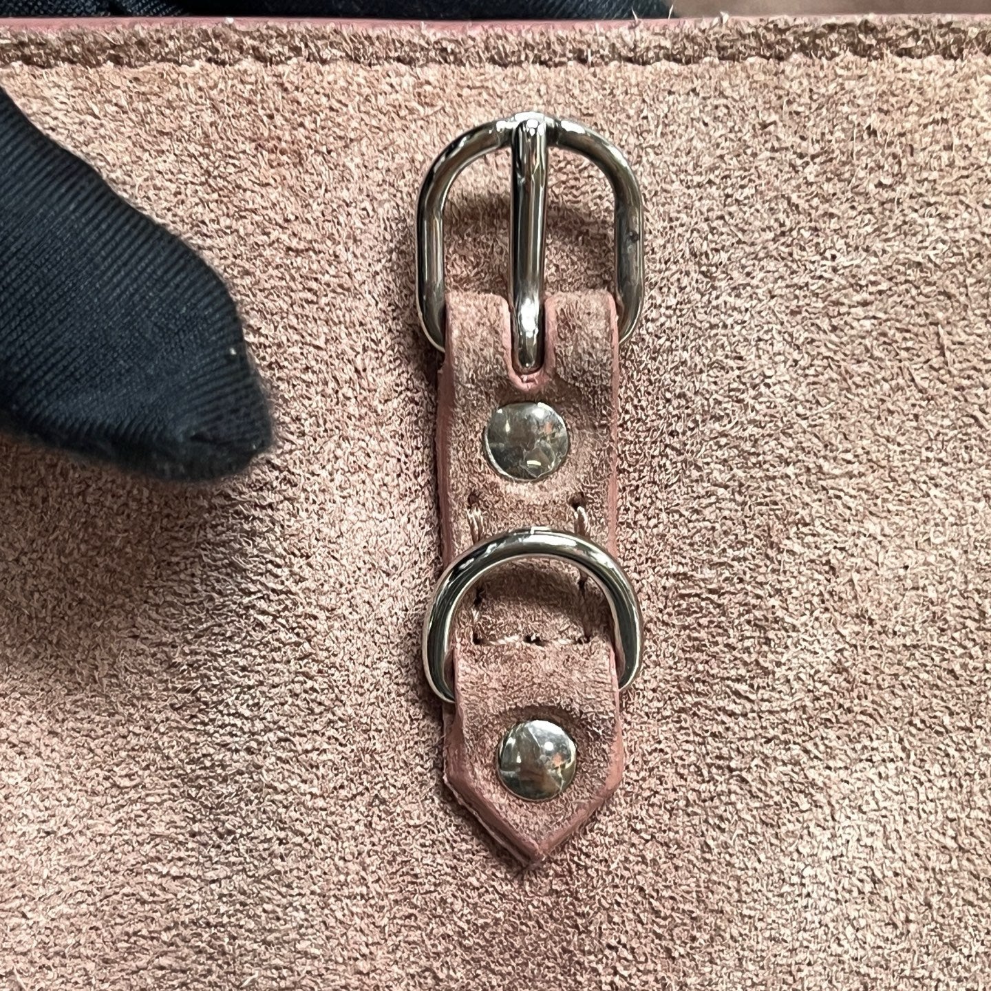 Balenciaga Alcantara Pink Shoulder Bag