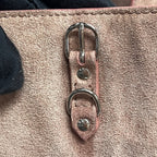 Balenciaga Alcantara Pink Shoulder Bag