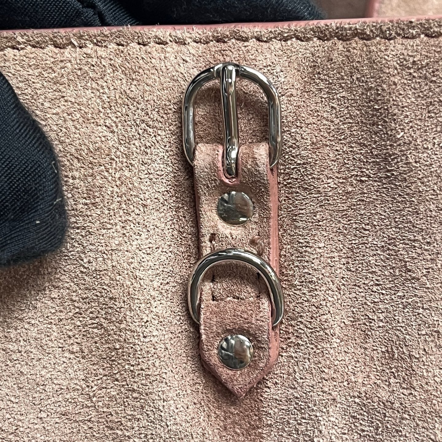 Balenciaga Alcantara Pink Shoulder Bag