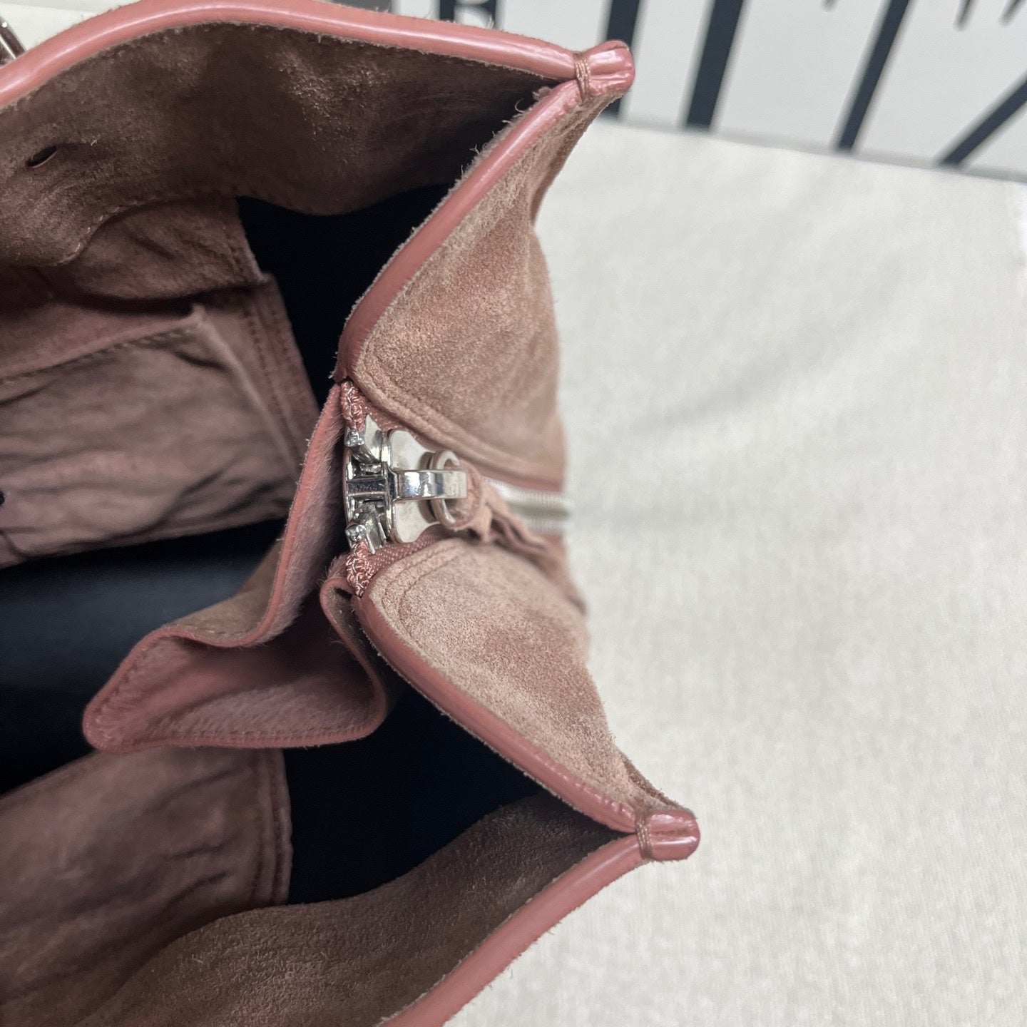 Balenciaga Alcantara Pink Shoulder Bag