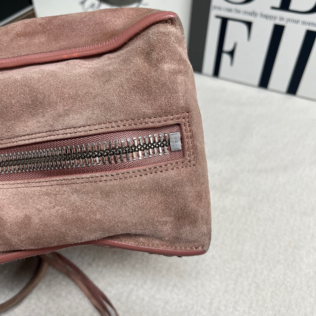 Balenciaga Alcantara Pink Shoulder Bag