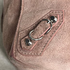Balenciaga Alcantara Pink Shoulder Bag