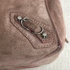 Balenciaga Alcantara Pink Shoulder Bag