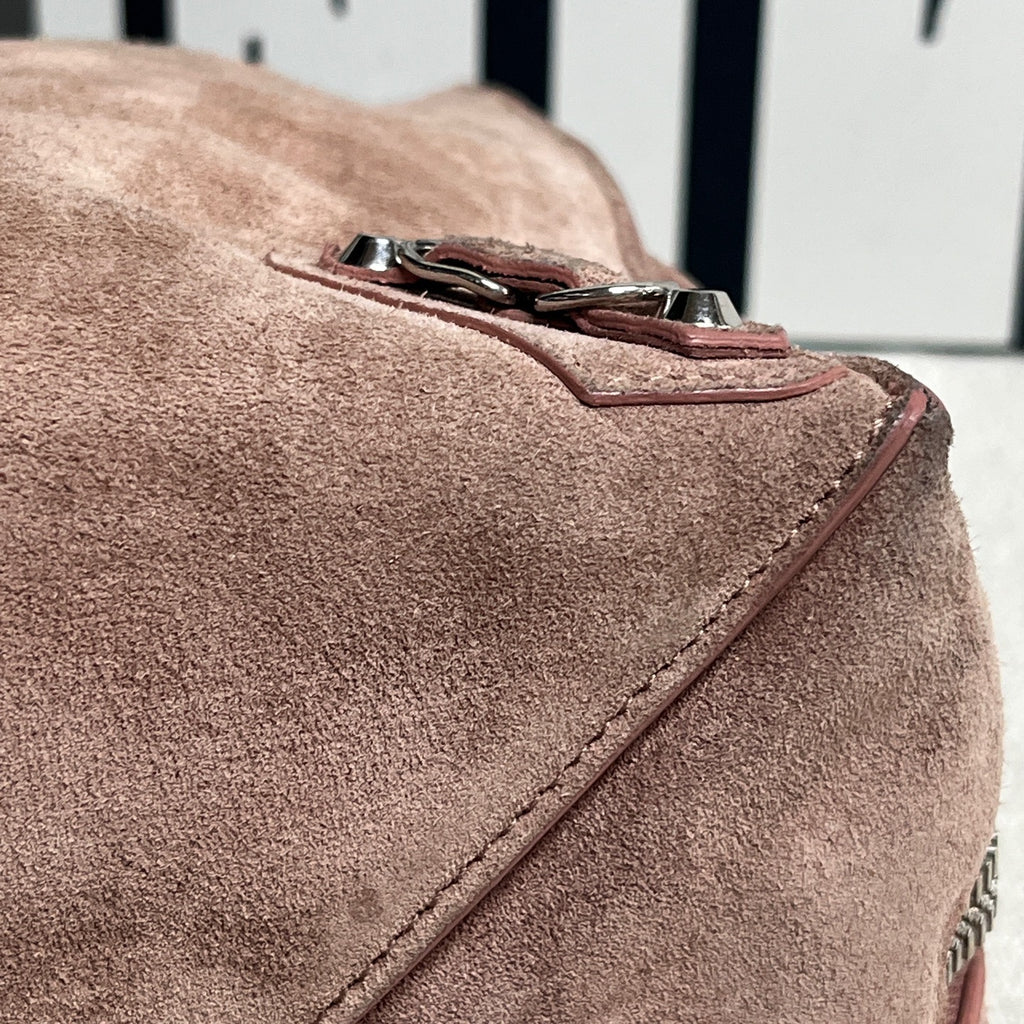 Balenciaga Alcantara Pink Shoulder Bag